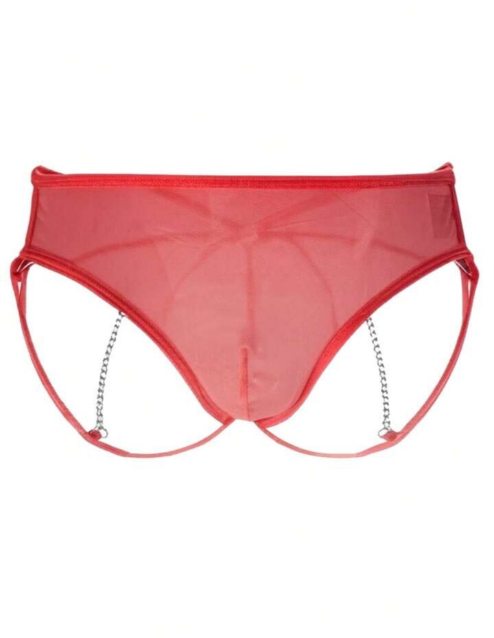 Men's Solid Color Chain Men's Briefs